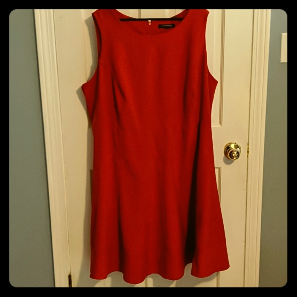 Sharagano Fit and Flare Red Dress